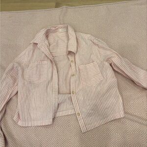 Pinstripe button up